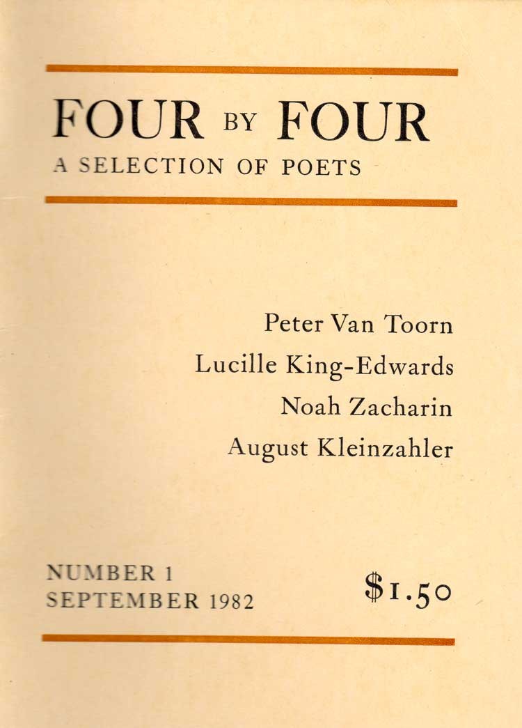 Four by Four, A Selection of Poets. 1982.